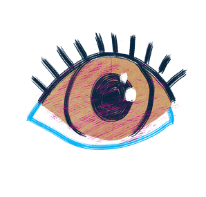 Illustrated eye